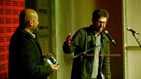 El director de Catalunya Ràdio, Saül Gordillo, assisteix a la presentació de Quico Pi de la Serra, amb Amadeu Casas, el disc recopilatori 'T'agrada el blues?' a la sala La (3) de l'Apolo. El disc és una selecció de 23 peces enregistrades en el programa del bluesman barceloní a Catalunya Ràdio i es distribueix amb la revista Enderrock. Barcelona. 14 de març de 2018