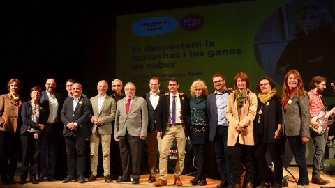 El matí de Catalunya Ràdio des del Teatre Municipal l'Ateneu d'Igualada amb motiu del Dia Mundial de l'Activitat Física. Igualada. 6 d'abril de 2018