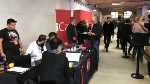 Programació especial de Sant Jordi d'iCat des de l'Antiga Fàbrica Damm de Barcelona. 23 d'abril de 2018