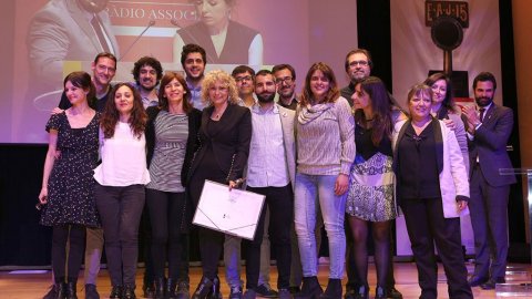 Mònica Terribas, premi a la millor professional; els serveis informatius de Catalunya Ràdio, RAC1 i les emissores locals, per la cobertura de l'1-O, Joan Vives de Catalunya Música; i 'La nit dels ignorants' de Catalunya Ràdio reben premis i mencions d'honor als Premis Ràdio Associació de Catalunya. Barcelona. 3 de maig de 2018