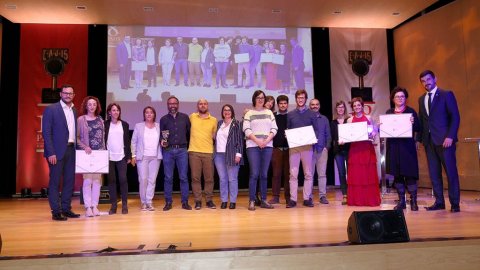 Mònica Terribas, premi a la millor professional; els serveis informatius de Catalunya Ràdio, RAC1 i les emissores locals, per la cobertura de l'1-O, Joan Vives de Catalunya Música; i 'La nit dels ignorants' de Catalunya Ràdio reben premis i mencions d'honor als Premis Ràdio Associació de Catalunya. Barcelona. 3 de maig de 2018