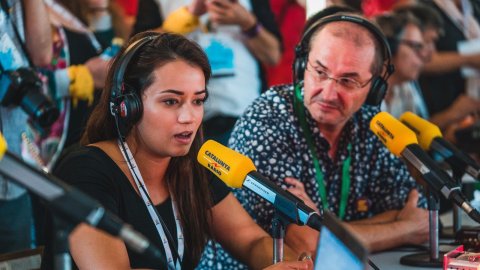 Programa especial d'El suplement de Catalunya Ràdio, amb Especial Concurs de Castells, des de la Tarraco Arena Plaça de Tarragona, conduït per Roger Escapa. 7 d'octubre de 2018 