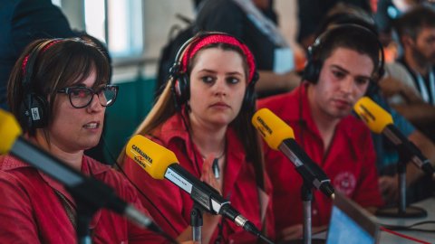 Programa especial d'El suplement de Catalunya Ràdio, amb Especial Concurs de Castells, des de la Tarraco Arena Plaça de Tarragona, conduït per Roger Escapa. 7 d'octubre de 2018 