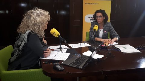 'El matí de Catalunya Ràdio' entrevista la secretària general d'ERC a l'exili, Marta Rovira Ginebra. 9 de novembre de 2018