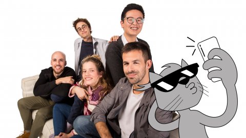 iCat estrena Adolescents iCat, el programa de ràdio dels 'millennials' a YouTube i a Instagram, amb Roger Carandell, Juliana Canet, Joan Grivé i la col·laboració dels "youtubers" i "intagramers" Pol Gise i Long Li Xue. Barcelona. 18 de novembre de 2018