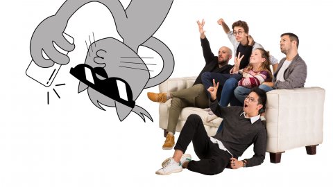 iCat estrena Adolescents iCat, el programa de ràdio dels 'millennials' a YouTube i a Instagram, amb Roger Carandell, Juliana Canet, Joan Grivé i la col·laboració dels "youtubers" i "intagramers" Pol Gise i Long Li Xue. Barcelona. 18 de novembre de 2018