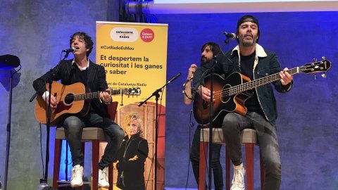 Final de la copa Enigmàrius 2018 del programa 'El matí de Catalunya Ràdio' a l'Auditori AXA de L'illa Diagonal, amb Màrius Serra. Barcelona. 19 de desembre de 2018