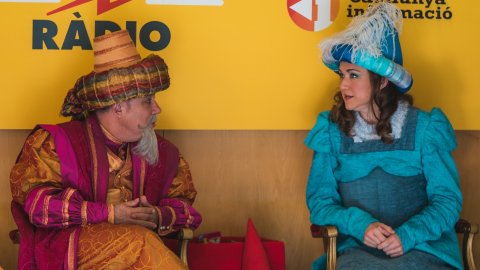 Patges reials a 'El suplement' de Catalunya Ràdio. Barcelona. 5 de gener de 2019. Foto: Mikel Alors