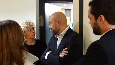 El president del Parlament de Catalunya, Roger Torrent, entrevistat a 'El matí de Catalunya Ràdio'. Barcelona. 9 de gener de 2019