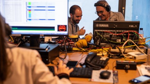 Programa especial d'El matí de Catalunya Ràdio i el Catalunya migdia des del centre de premsa muntat per Catalunya Ràdio a prop del Tribunal Suprem per seguir en directe el judici als líders del procés. Madrid. 13 de febrer de 2019