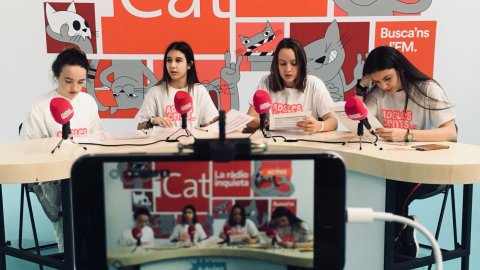 El programa Adolescents iCat enregistra al Youth Mobile Festival (YoMo), organizat per GMSA, a La Farga de l'Hospitalet de Llobregat. 27 de febrer de 2019