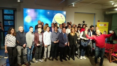 El director de Catalunya Ràdio, Saül Gordillo, assisteix a l'entrega dels Premis Revolució 4.0 de Catalunya Ràdio a l'Antiga Fàbrica Damm. Barcelona. 10 d'abril de 2019