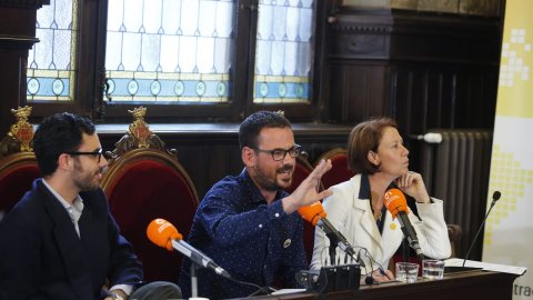 Especial 'Catalunya migdia' des de l'Ajuntament de Girona amb un debat dels alcaldables de la ciutat, amb Òscar Fernández i Empar Moliner, per Catalunya Ràdio i Catalunya Informació. Girona. 20 de maig de 2019