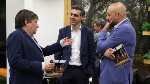 El director de Catalunya Ràdio, Saül Gordillo, participa en la presentació de 'Revolució 4.0' de Xantal Llavina com a programa que fa el salt a TV3, al Barcelona Tech City. Barcelona. 23 de maig de 2019