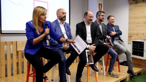 El director de Catalunya Ràdio, Saül Gordillo, participa en la presentació de 'Revolució 4.0' de Xantal Llavina com a programa que fa el salt a TV3, al Barcelona Tech City. Barcelona. 23 de maig de 2019