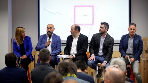 El director de Catalunya Ràdio, Saül Gordillo, participa en la presentació de 'Revolució 4.0' de Xantal Llavina com a programa que fa el salt a TV3, al Barcelona Tech City. Barcelona. 23 de maig de 2019
