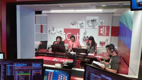 L'equip de Generació Digital, amb Albert Murillo, estrena la temporada 2019-2020 de l'emissora iCat i el nou estudi 2, l'estudi d'iCat. Barcelona. 29 d'agost de 2019