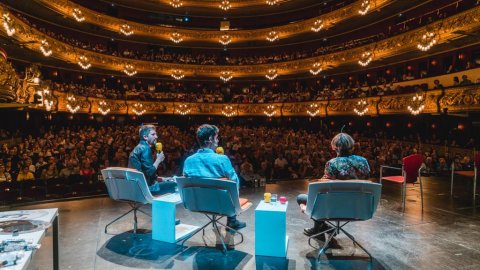 Programa especial d'El suplement de Catalunya Ràdio, amb Roger Escapa, que omple el Gran Teatre del Liceu amb 1.600 oients. Barcelona. 15 de juny de 2019 