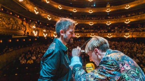 Programa especial d'El suplement de Catalunya Ràdio, amb Roger Escapa, que omple el Gran Teatre del Liceu amb 1.600 oients. Barcelona. 15 de juny de 2019 