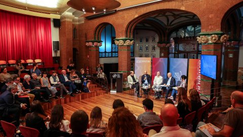 Presentació del concurs internacional de cors 'Let the peoples sing 2019' de Catalunya Música al Palau de la Música Catalana. 9 d'octubre de 2019 	