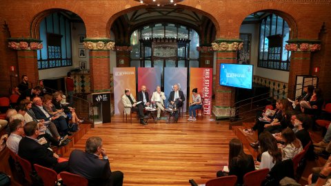 Presentació del concurs internacional de cors 'Let the peoples sing 2019' de Catalunya Música al Palau de la Música Catalana. 9 d'octubre de 2019 	
