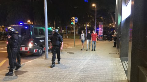 Els Mossos d'Esquadra intensifiquen la seguretat de Catalunya amb motiu de la sentència del Tribunal Suprem als líders del procés per l'1-O. Barcelona. 14 d'octubre de 2019