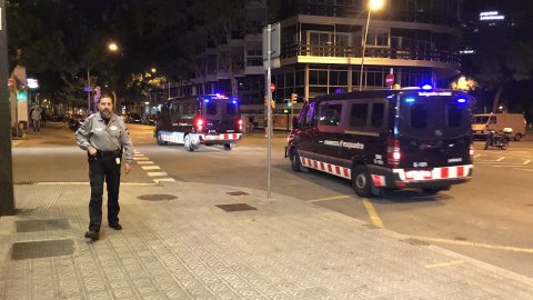 Els Mossos d'Esquadra intensifiquen la seguretat de Catalunya amb motiu de la sentència del Tribunal Suprem als líders del procés per l'1-O. Barcelona. 14 d'octubre de 2019