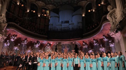 Concurs internacional de cors 'Let the peoples sing 2019' de Catalunya Música al Palau de la Música Catalana. Barcelona. 13 d'octubre de 2019 