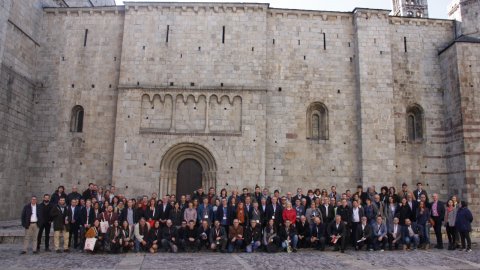 El director de Catalunya Ràdio, Saül Gordillo, assisteix al Primer Congrés Interpirinenc de Mitjans de Proximitat organitzat per l'Associació Mitjans d'Informació i Comunicació (AMIC) a La Seu d'Urgell. 24 d'octubre de 2019