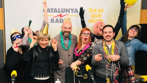 Programa especial de Cap d'Any de Catalunya Ràdio amb Elisenda Carod, Elisenda Pineda, Charlie Pee, Mari Pau Huguet, Brigitta Lamoure i Francesc Garriga. Barcelona. 11 de desembre de 2019