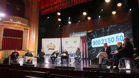 El director de Catalunya Ràdio i dels Mitjans Digitals de la Corporació Catalana de Mitjans Audiovisual (CCMA), Saül Gordillo, participa en la presentació de La Marató de TV3 i Catalunya Ràdio al Casino l'Aliança del Poble Nou. Barcelona. 12 de desembre de 2019