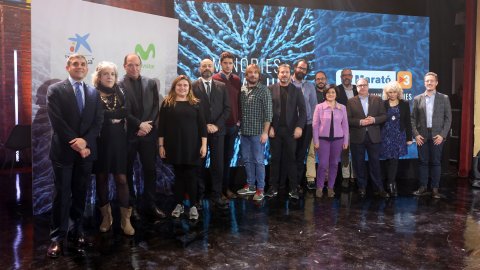 El director de Catalunya Ràdio i dels Mitjans Digitals de la Corporació Catalana de Mitjans Audiovisual (CCMA), Saül Gordillo, participa en la presentació de La Marató de TV3 i Catalunya Ràdio al Casino l'Aliança del Poble Nou. Barcelona. 12 de desembre de 2019