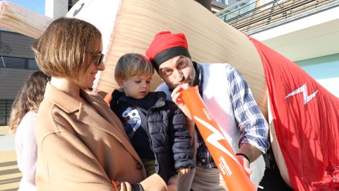 Programa especial de Nadal i Tió Solidari de Catalunya Ràdio a l'Hospital de Nens de Sant Joan de Déu amb 'El matí de Catalunya Ràdio. Esplugues de Llobregat. 24 de desembre de 2019