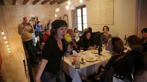 El director de Catalunya Ràdio, Saül Gordillo, assisteix al programa especial de Catalunya migdia amb Òscar Fernárndez i Empar Moliner amb oients al restaurant Casa Balcells, tertulians tarragonins i entrevista a l'alcalde de la ciutat, Pau Ricomà. Tarragona. 15 de gener de 2020