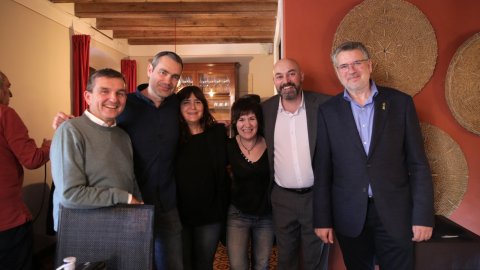 El director de Catalunya Ràdio, Saül Gordillo, assisteix al programa especial de Catalunya migdia amb Òscar Fernárndez i Empar Moliner amb oients al restaurant Casa Balcells, tertulians tarragonins i entrevista a l'alcalde de la ciutat, Pau Ricomà. Tarragona. 15 de gener de 2020