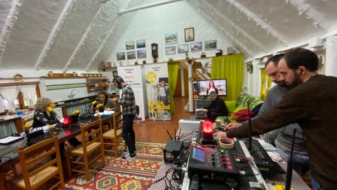 Programa especial d'El matí de Catalunya Ràdio pel Dia Mundial de la Ràdio des d'una barraca del Poblenou del Delta. Amposta. 13 de febrer de 2020