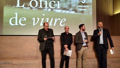 El director de Catalunya Ràdio, Saül Gordillo, participa en la presentació del programa de Catalunya Ràdio que fa el salt a TV3 L'ofici de viure, de Gaspar Hernàndez. Recinte modernista de l'Hospital Sant Pau. Barcelona. 19 de febrer de 2020