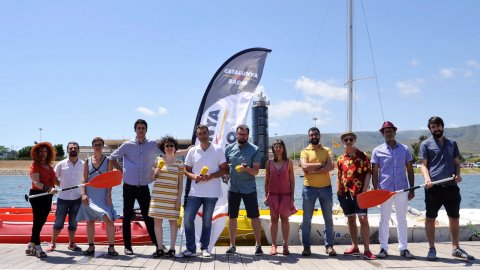 Temporada d'estiu 2016 de Catalunya Ràdio. Fotografia al Canal Olímpic de Catalunya, a Castelldefels. 15 de juliol de 2016