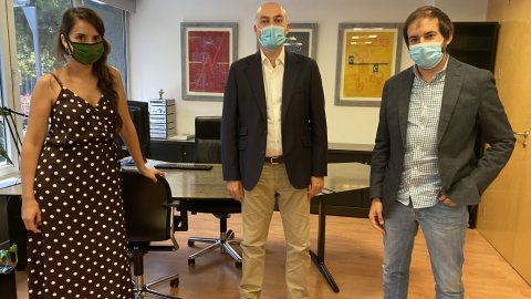 El director de Catalunya Ràdio, Saül Gordillo, anuncia que Laura Rosel dirigirà i presentarà El matí de Catalunya Ràdio les properes dues temporades, amb Albert Segura de subdirector. Barcelona. 27 de juliol de 2020