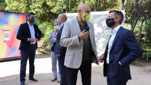 El director de Catalunya Ràdio, Saül Gordillo, assisteix a la presentació del Festival ClotildeFest en què hi participat l'emissora iCat, al Palau Robert. Barcelona. 15 de setembre de 2020