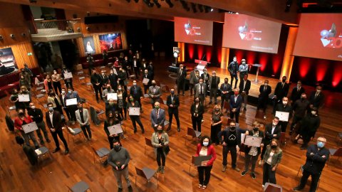 Gala dels 20ens Premis Ràdio Associació de Catalunya al Gran Teatre del Liceu. Barcelona. 8 d'octubre de 2020