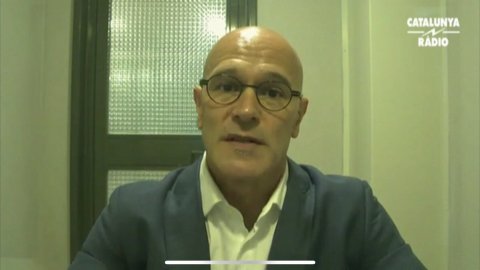 L'exconseller d'Afers Exteriors Raül Romeva, condemnat pel referèndum de l'1-O, entrevistat des del centre penitenciari de Lledoners a El matí de Catalunya Ràdio amb Laura Rosel. 10 de novembre de 2020