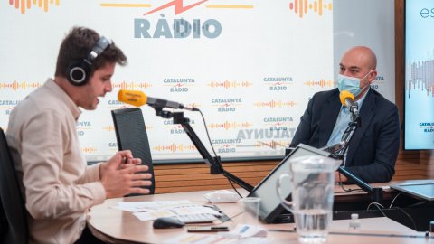 El director de Catalunya Ràdio i dels Mitjans Digitals de la CCMA, Saül Gordillo, intervé al programa El suplement de La Marató 2020 dedicat a la pandèmia de la Covid-19 per explicar com la ràdio pública hi ha fet front. Barcelona. 20 de desembre de 2020