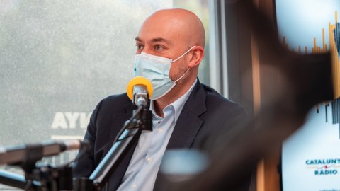 El director de Catalunya Ràdio i dels Mitjans Digitals de la CCMA, Saül Gordillo, intervé al programa El suplement de La Marató 2020 dedicat a la pandèmia de la Covid-19 per explicar com la ràdio pública hi ha fet front. Barcelona. 20 de desembre de 2020