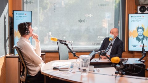 El director de Catalunya Ràdio i dels Mitjans Digitals de la CCMA, Saül Gordillo, intervé al programa El suplement de La Marató 2020 dedicat a la pandèmia de la Covid-19 per explicar com la ràdio pública hi ha fet front. Barcelona. 20 de desembre de 2020