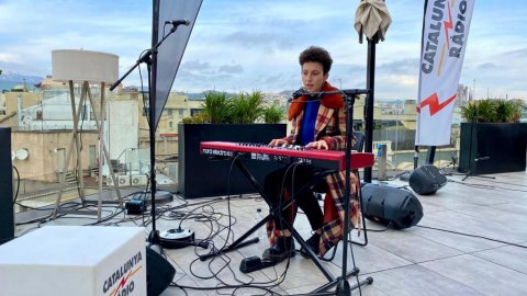 Programa especial de Nadal d'El matí de Catalunya Ràdio amb Laura Rosel des de la terrassa de l'hotel Negresco Princess. Barcelona. 23 de desembre de 2020