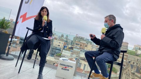 Programa especial de Nadal d'El matí de Catalunya Ràdio amb Laura Rosel des de la terrassa de l'hotel Negresco Princess. Barcelona. 23 de desembre de 2020