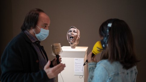 Programa especial d'El matí de Catalunya Ràdio, amb Laura Rosel, des del Museu Nacional d'Art de Catalunya (MNAC) en el marc de la campanya dels mitjans públics Impulsem la cultura. Barcelona. 30 d'abril de 2021