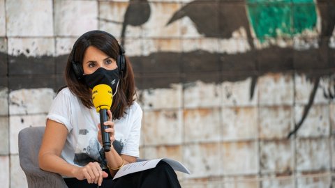 Programa especial d'El matí de Catalunya Ràdio, amb Laura Rosel, des del Museu Nacional d'Art de Catalunya (MNAC) en el marc de la campanya dels mitjans públics Impulsem la cultura. Barcelona. 30 d'abril de 2021