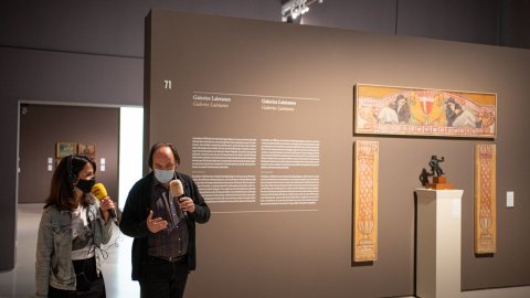 Programa especial d'El matí de Catalunya Ràdio, amb Laura Rosel, des del Museu Nacional d'Art de Catalunya (MNAC) en el marc de la campanya dels mitjans públics Impulsem la cultura. Barcelona. 30 d'abril de 2021